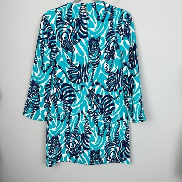 LILLY PULITZER | Devina Shift Dress in I’m Game Zebra Print Women’s Size 2 - Picture 12 of 15